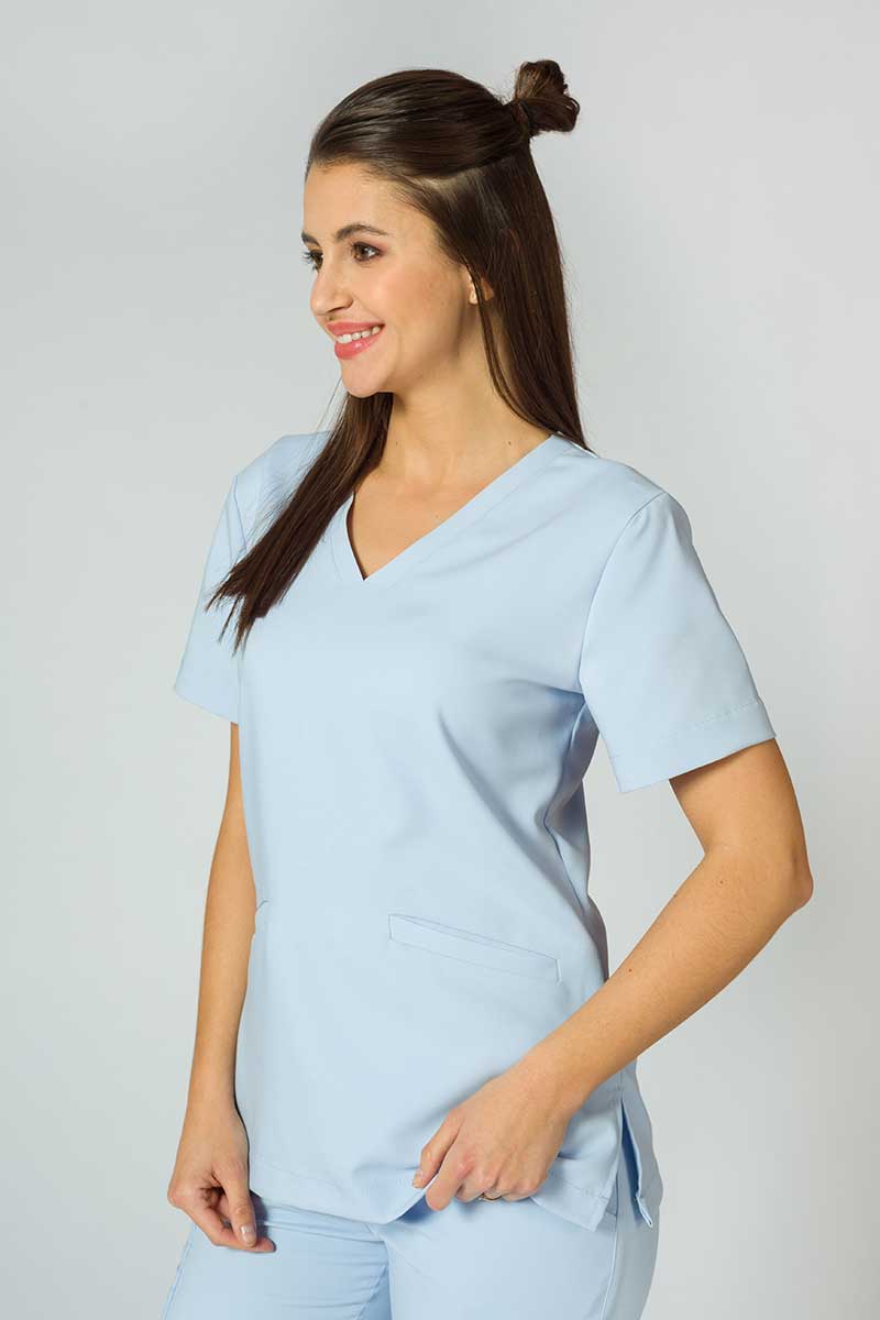 Zdravotnická súprava Sunrise Uniforms Premium (blúzka Joy, nohavice Chill) blankytně modrá-4
