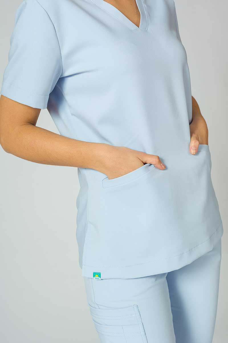 Zdravotnická súprava Sunrise Uniforms Premium (blúzka Joy, nohavice Chill) blankytně modrá-8