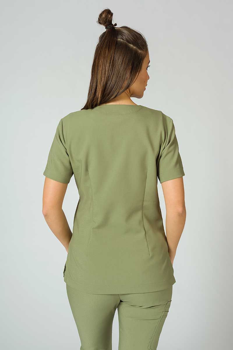 Lekárska blúzka Sunrise Uniforms Premium Joy olivková-2