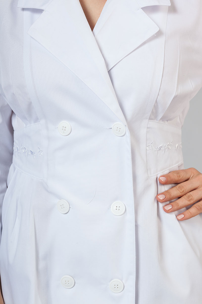 Dámske zdravotné šaty Adar Uniforms Midriff biele-4