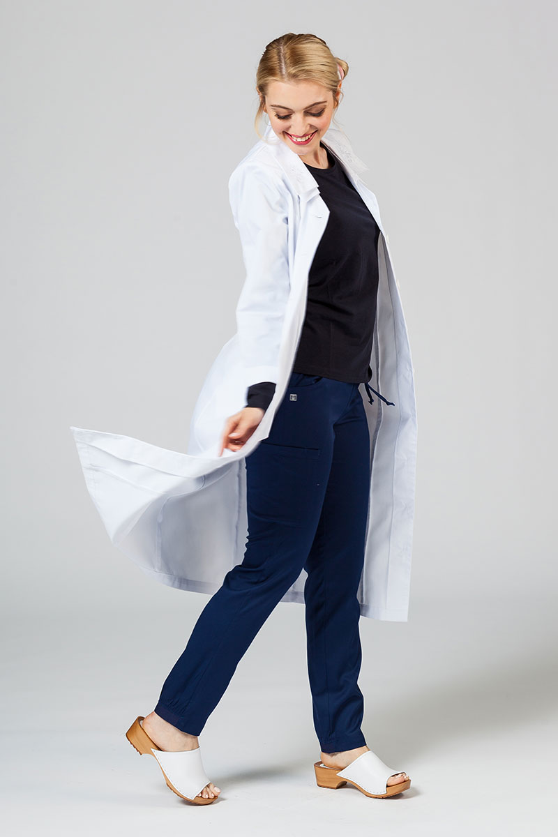 Dámske zdravotné šaty Adar Uniforms Collar biele-2