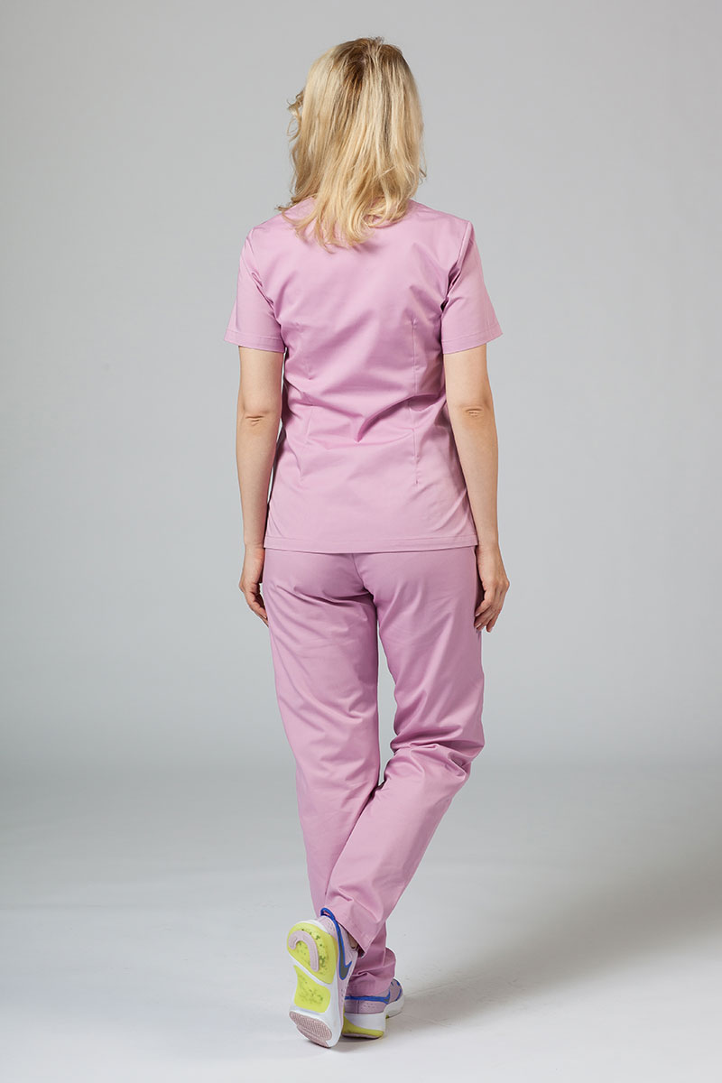 Lekárska dámska blúzka Sunrise Uniforms Basic Light ľaliová-1
