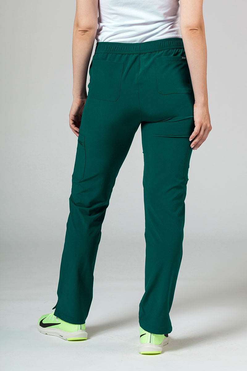 Dámske nohavice Adar Uniforms Skinny Leg Cargo tmavo zelené-1