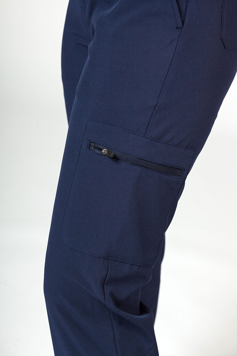 Dámske nohavice Adar Uniforms Skinny Leg Cargo námornícky modré-7
