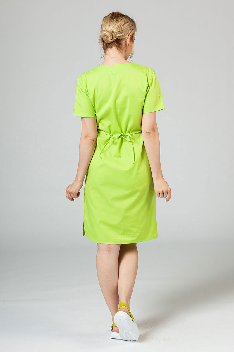 Lekárske jednoduché šaty Sunrise Uniforms limetkové-1