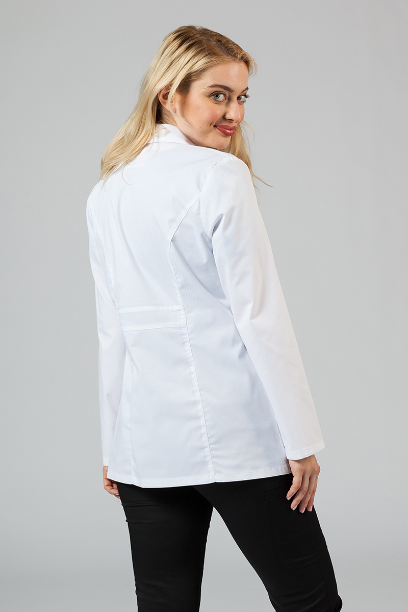 Lekársky plášť Adar Uniforms Tab-Waist krátky biely (elastický)-3
