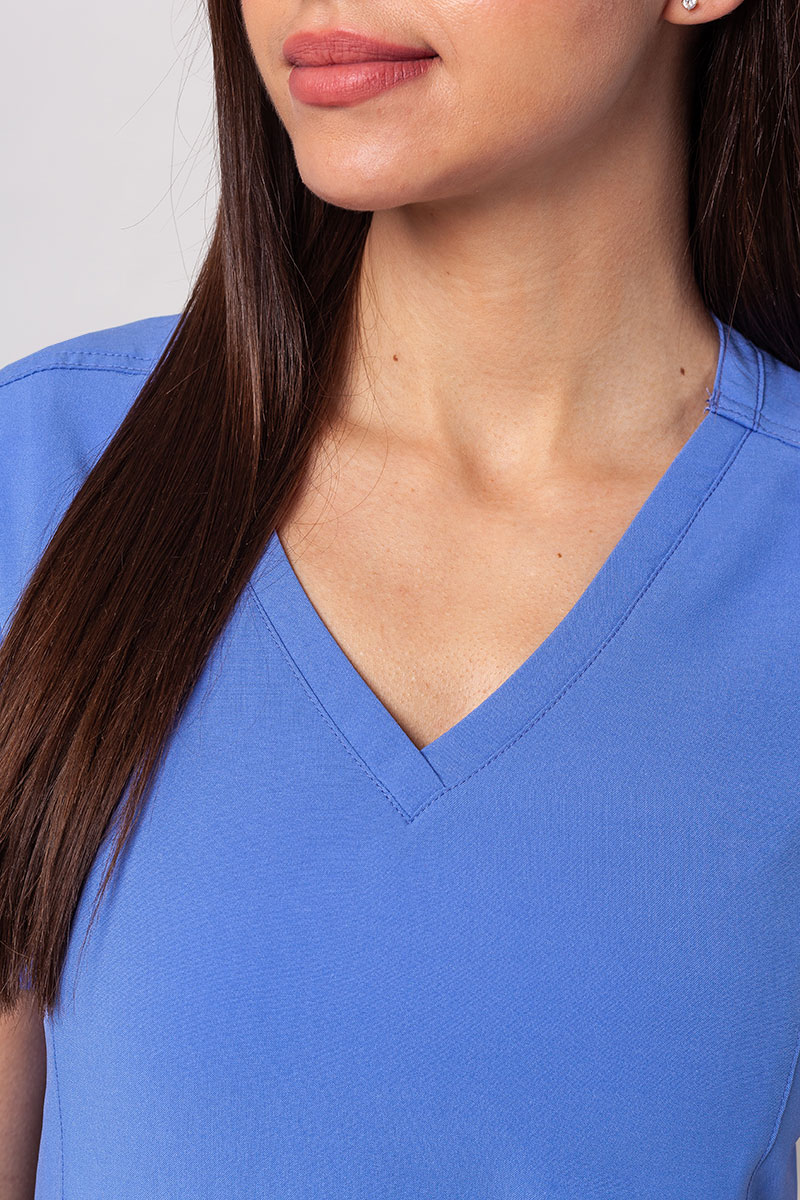 Lekárska dámská blúzka Maevn Momentum Double V-neck klasicky modrá-2