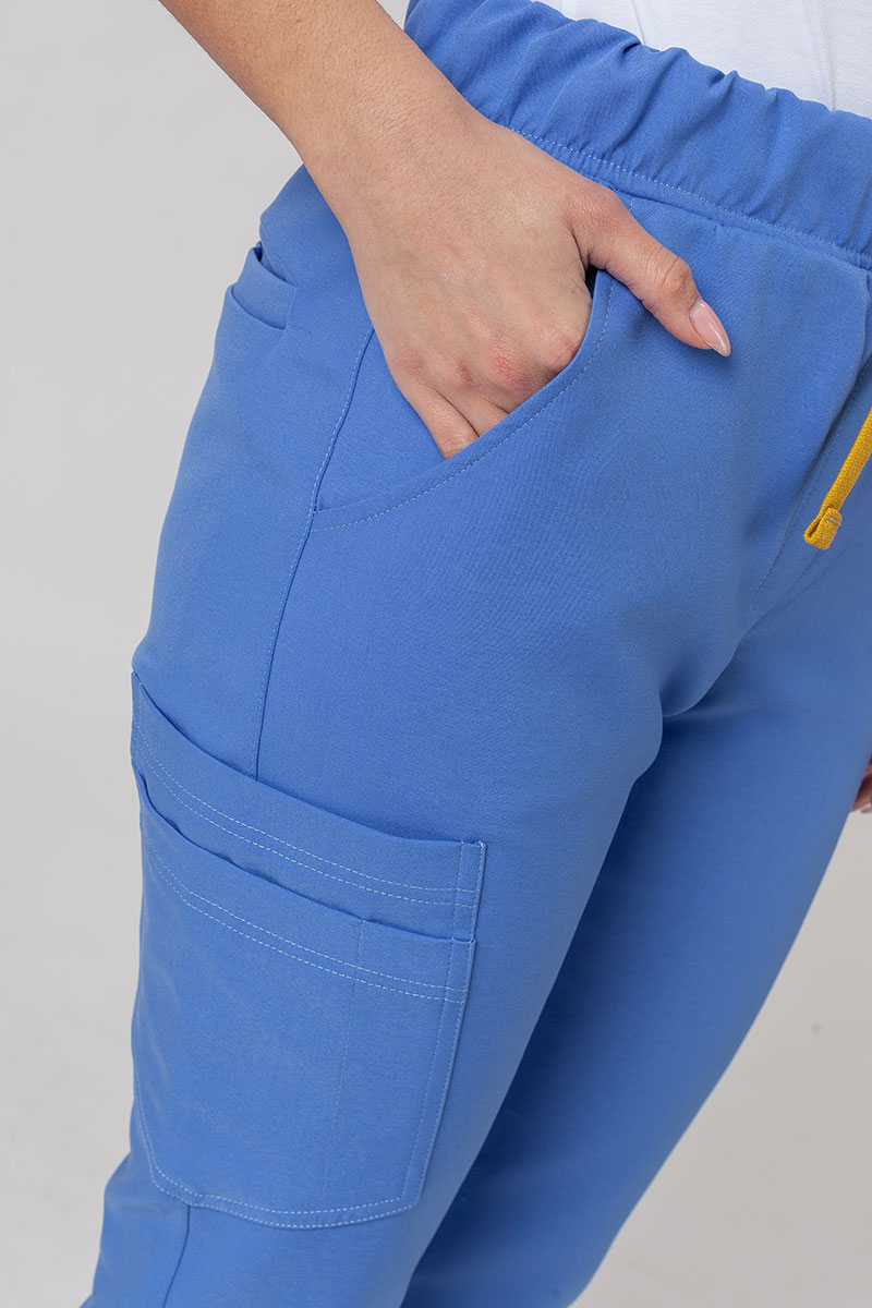 Dámske lekárske nohavice Sunrise Uniforms Premium Chill jogger modré-3