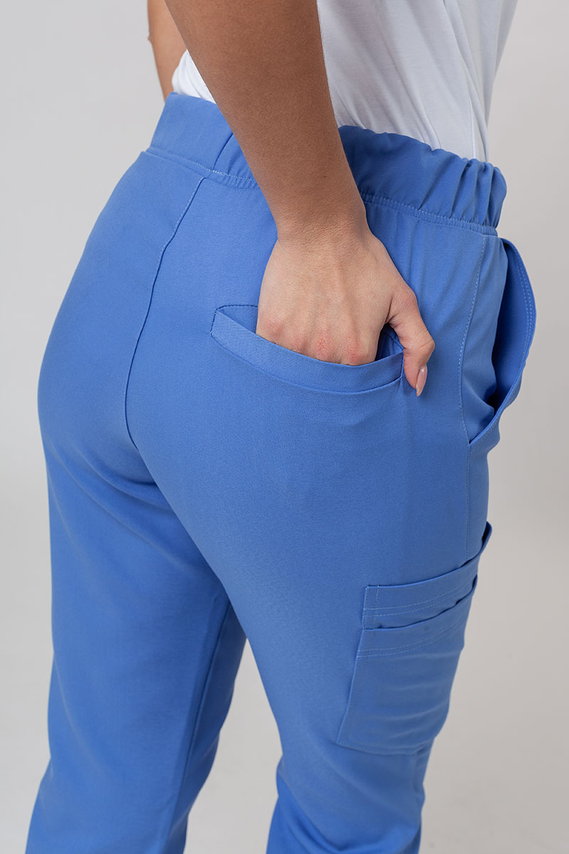 Dámske lekárske nohavice Sunrise Uniforms Premium Chill jogger modré-4