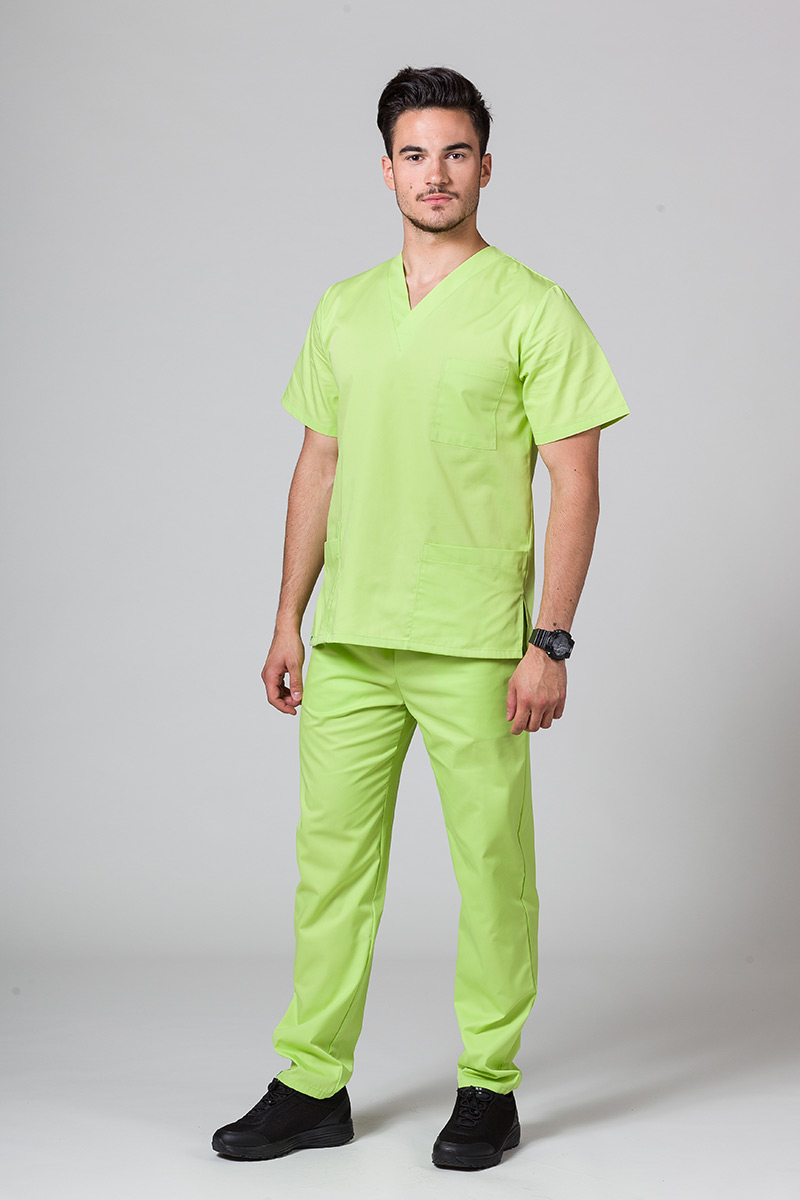Univerzálne lekárske nohavice Sunrise Uniforms limetkové-3