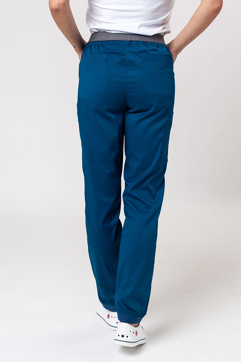 Dámske lekárske nohavice Maevn Matrix semi-jogger karaibsky modré-1