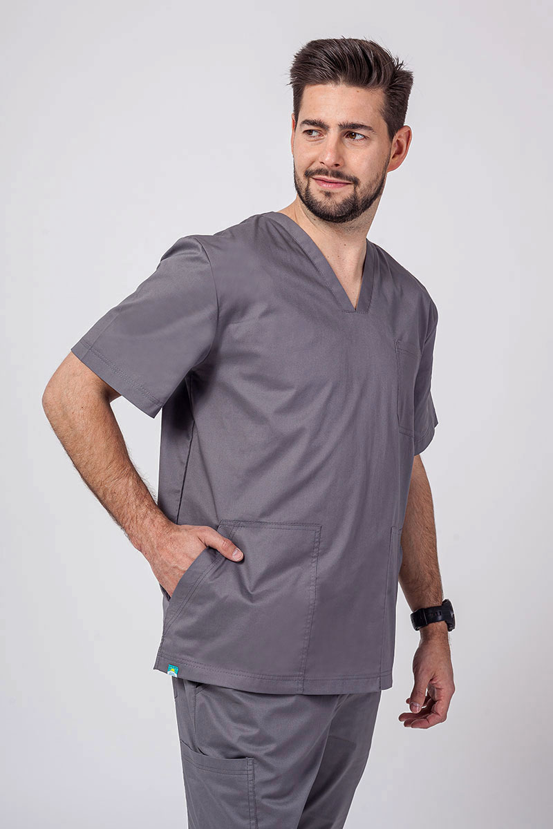 Pánska lekárska súprava Sunrise Uniforms Active (blúzka Flex, nohavice Flow) šeda-2