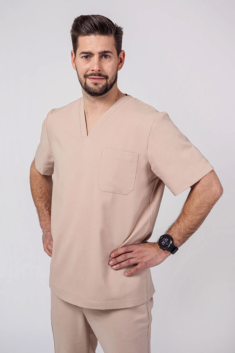 Lekárska súprava Sunrise Uniforms Premium Men (blúzka Dose, nohavice Select) béžová-4