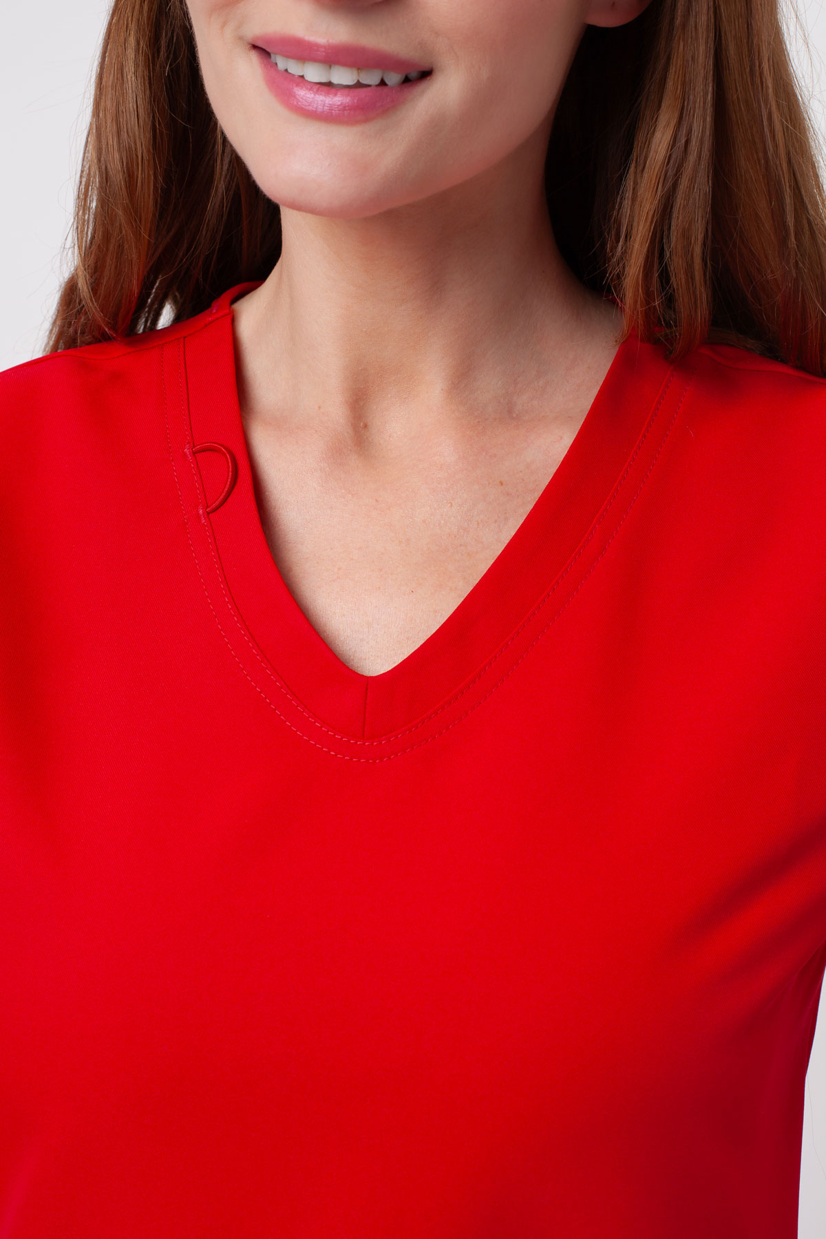Dámska lekárska blúza Cherokee Ultra V-neck Top červená-3