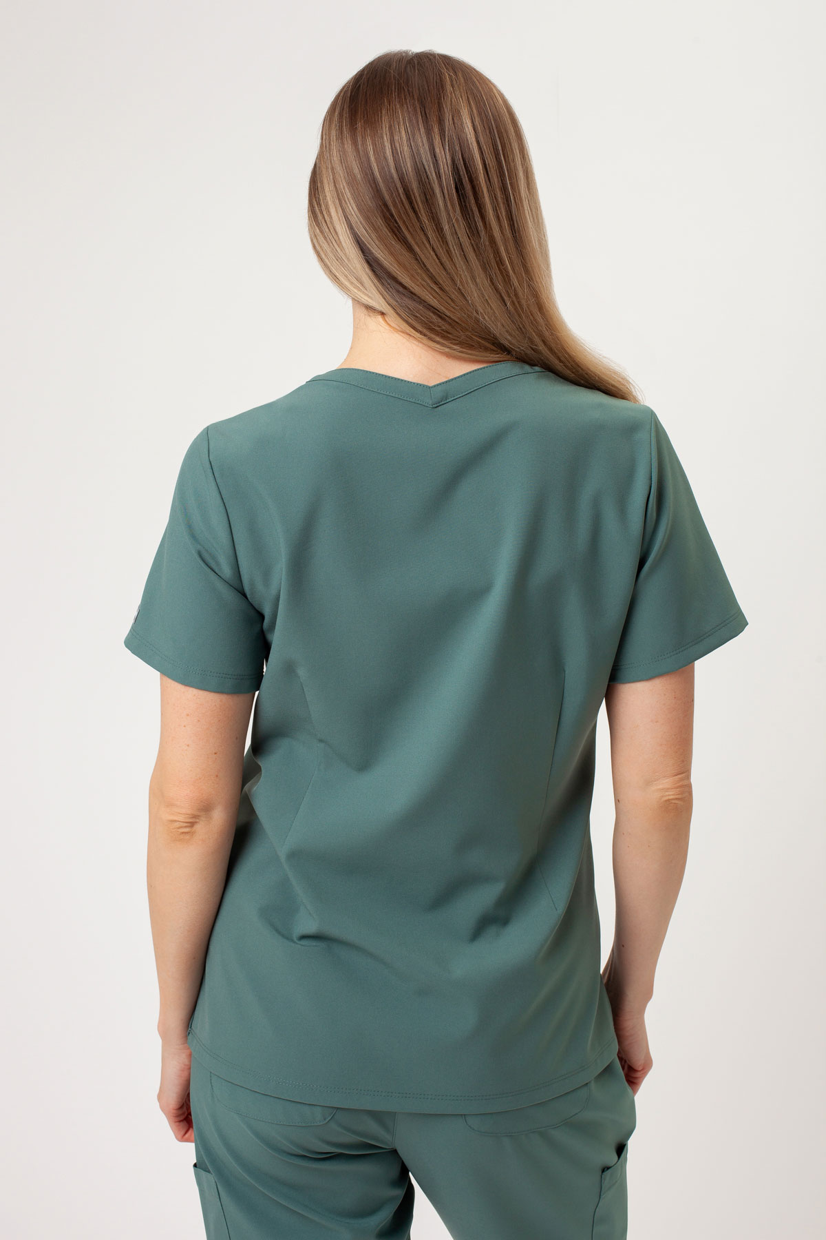 Lekárska dámská blúzka Maevn Momentum Double V-neck pastelově zelená-1