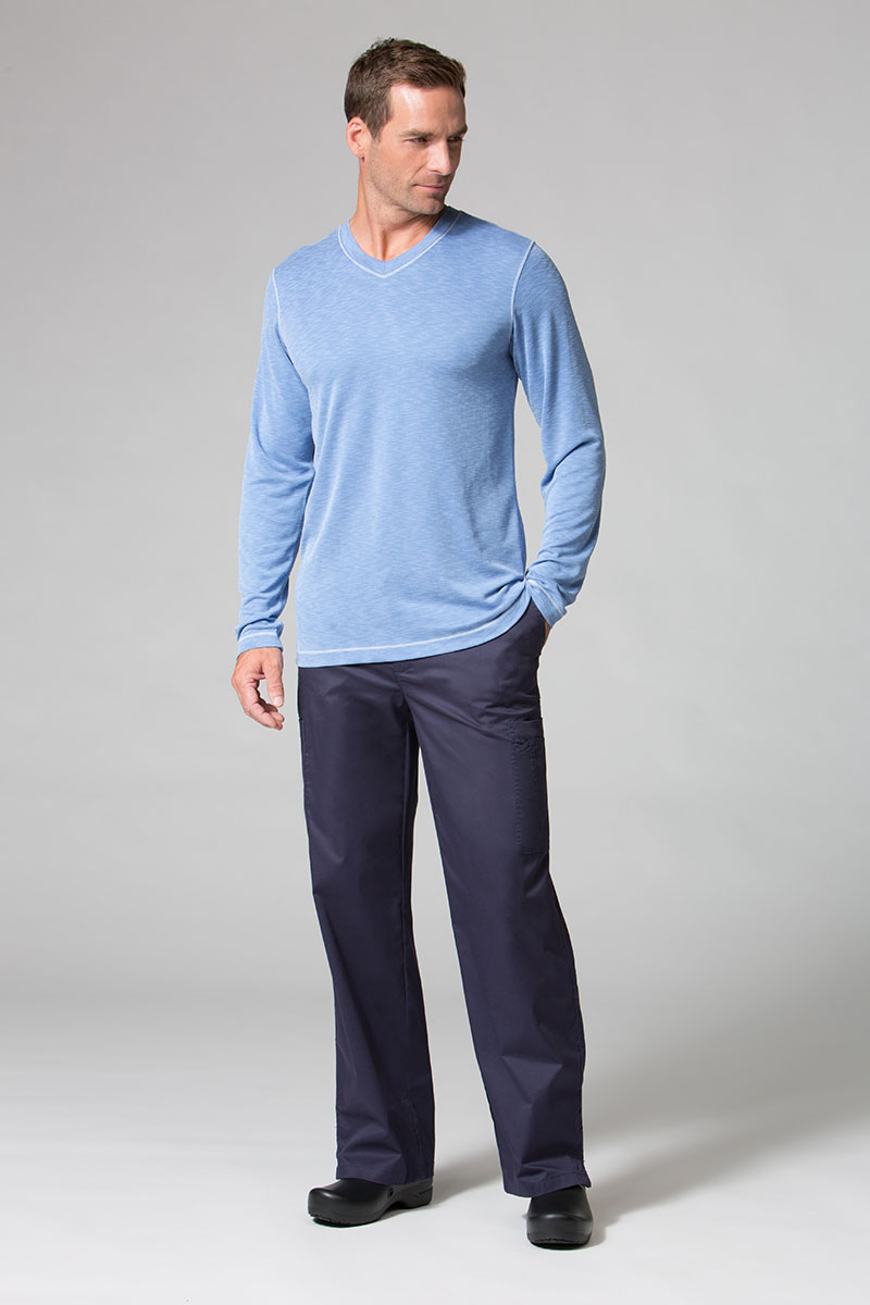 Pánske tričko s dlhým rukávom Maevn Modal modré-1