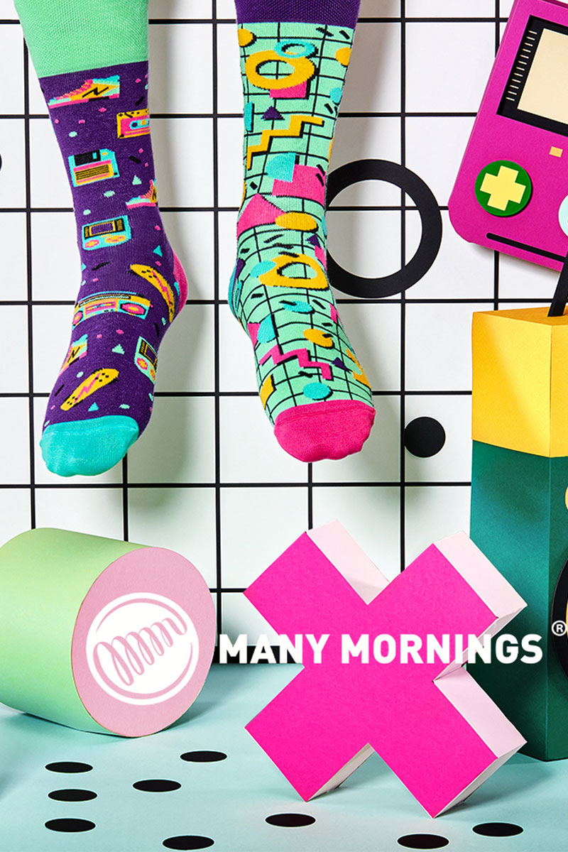 Farebné ponožky Back to the 90s - Many Mornings-1
