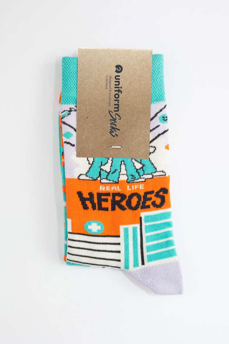 Farebné ponožky Real Life Heroes - UniformSocks-3