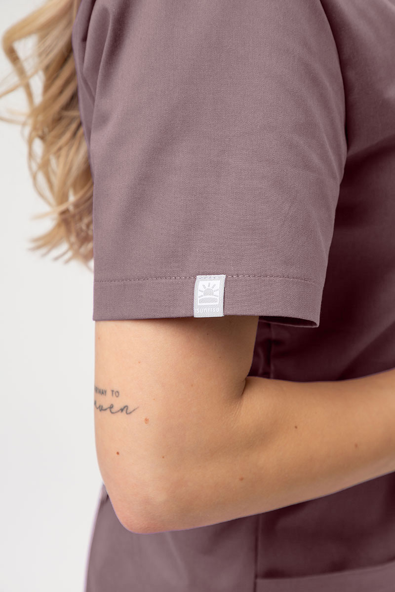 Dámske lekárske šaty Sunrise Uniforms Vital cappuccino-4