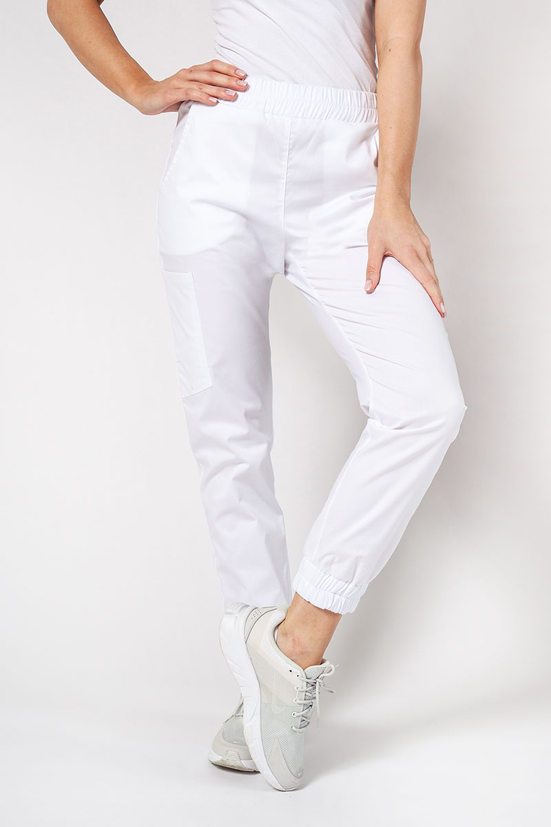Dámska lekárska súprava Sunrise Uniforms Active III (blúzka Bloom, nohavice Air) biela-6