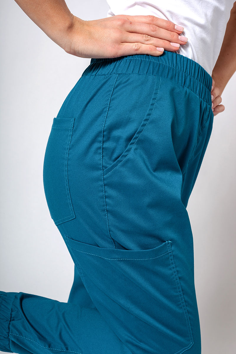 Dámska lekárska súprava Sunrise Uniforms Active III (blúzka Bloom, nohavice Air) karaibsky modrá-9