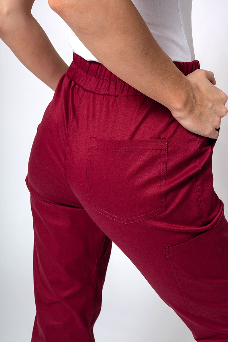 Dámske lekárske nohavice Sunrise Uniforms Active Air jogger čerešňovo červené-3
