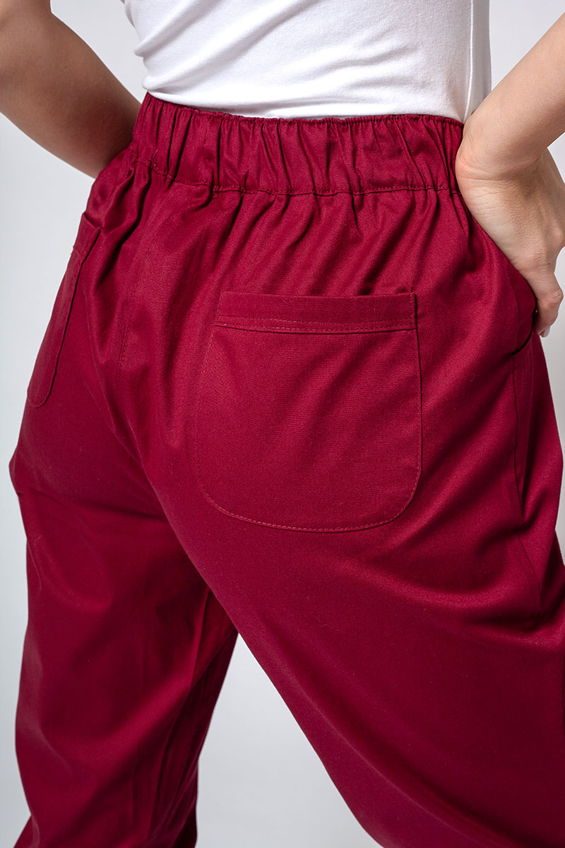 Dámské lekárske nohavice Sunrise Uniforms Active Loose čerešňovo červené-4