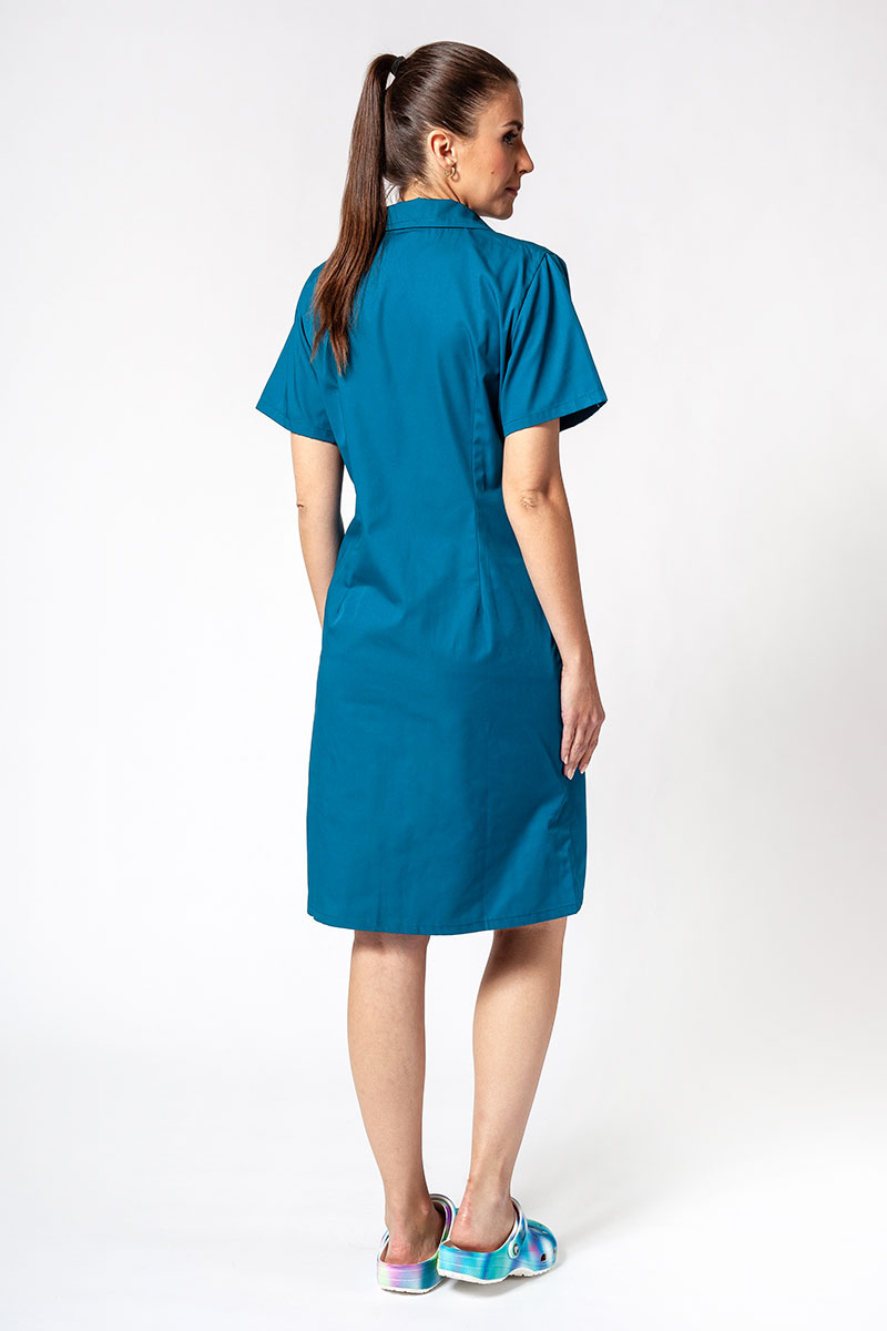 Lekársky plášť s krátkym rukávom Sunrise Uniforms karibsky modrý-1