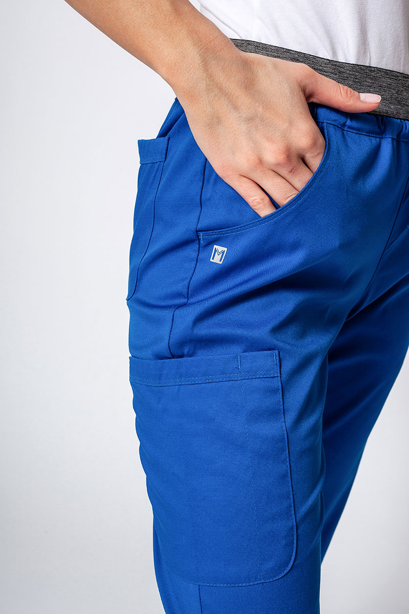 Dámske lekárske nohavice Maevn Matrix Contrast semi-jogger kráľovsky modré-3