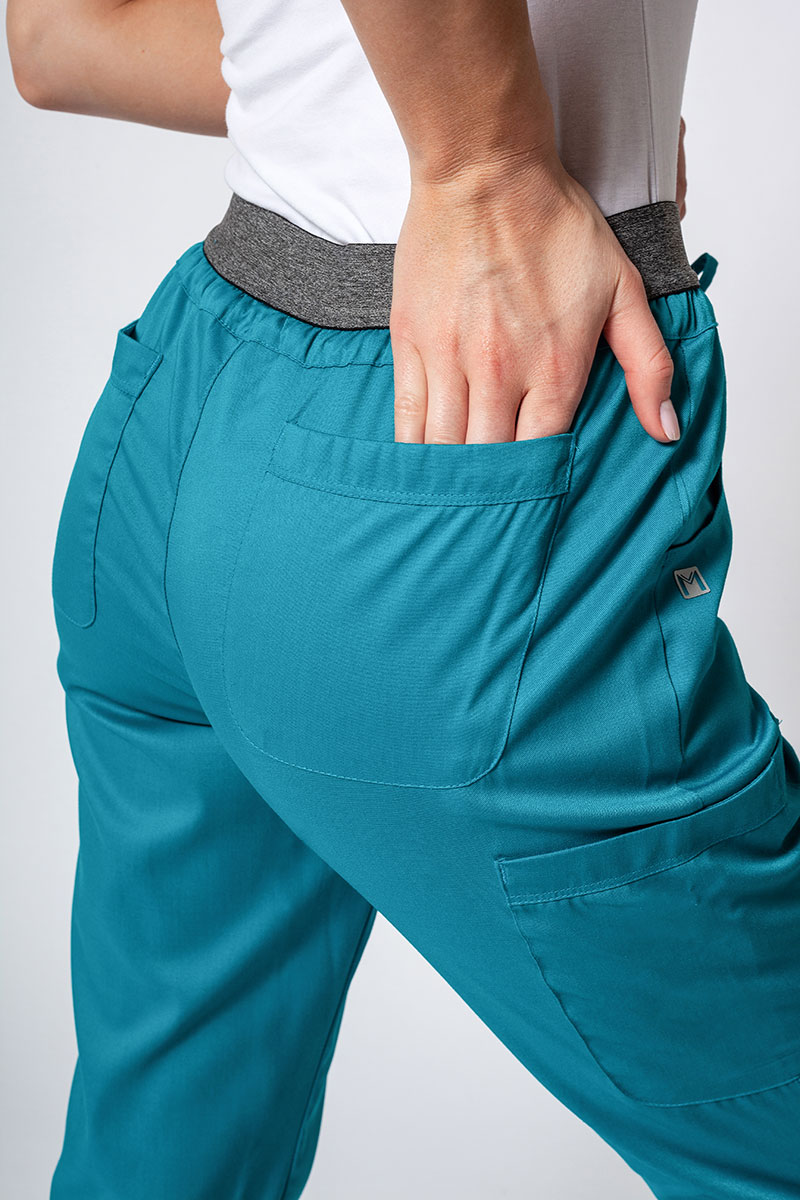 Dámske lekárske nohavice Maevn Matrix semi-jogger morsky modré-6