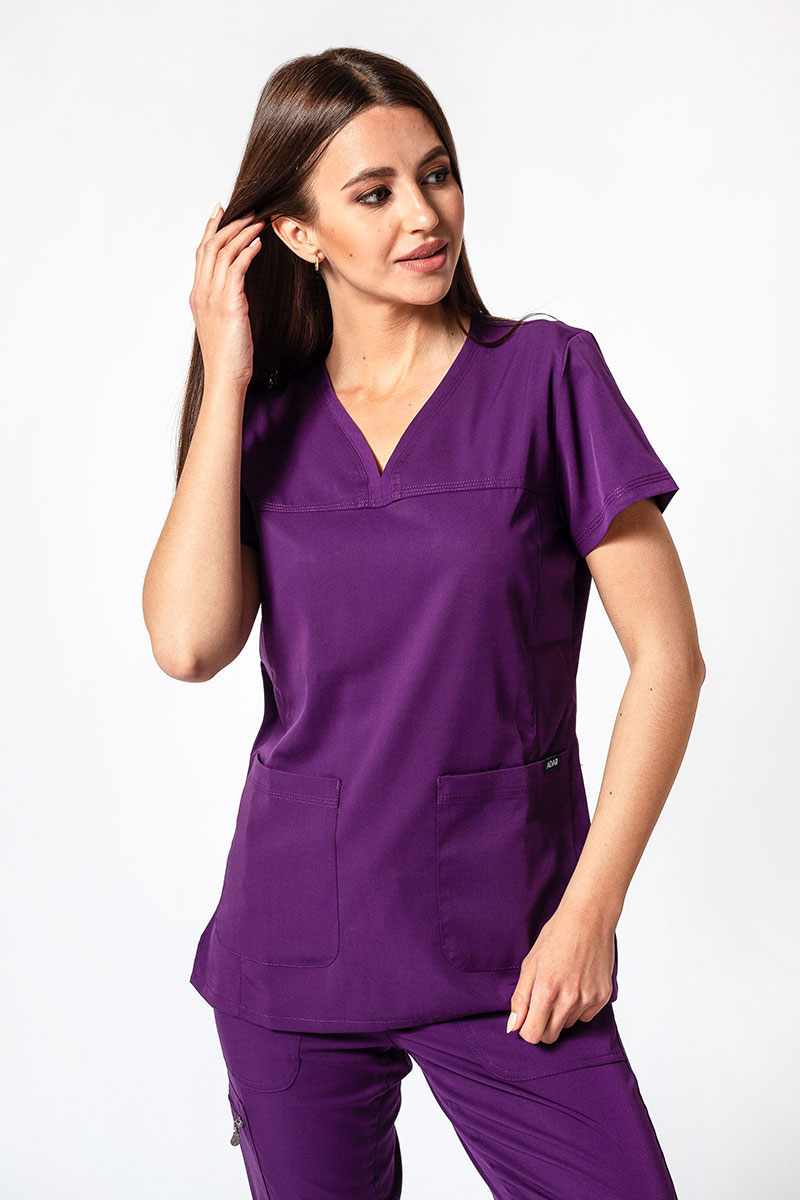 Lekárska súprava Adar Uniforms Ultimate fialová (s blúzkou Sweetheart - elastic)-2