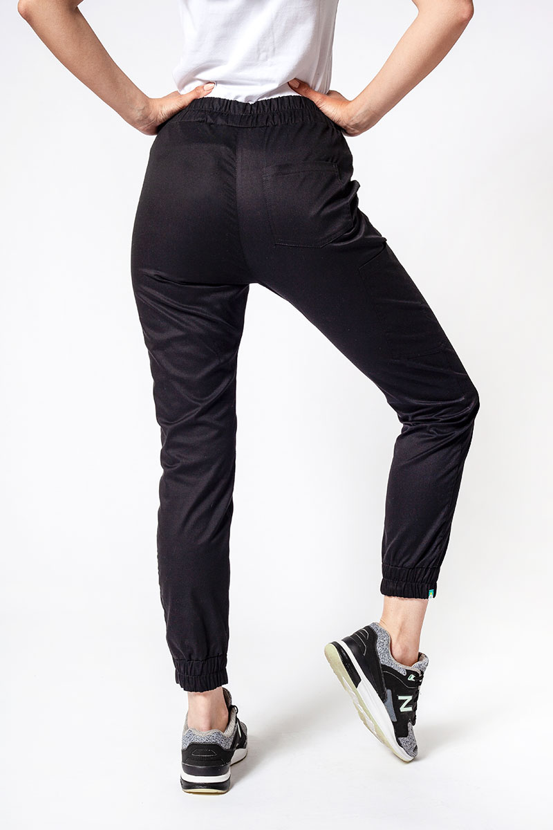 Dámske lekárske nohavice Sunrise Uniforms Active Air jogger čierne-1