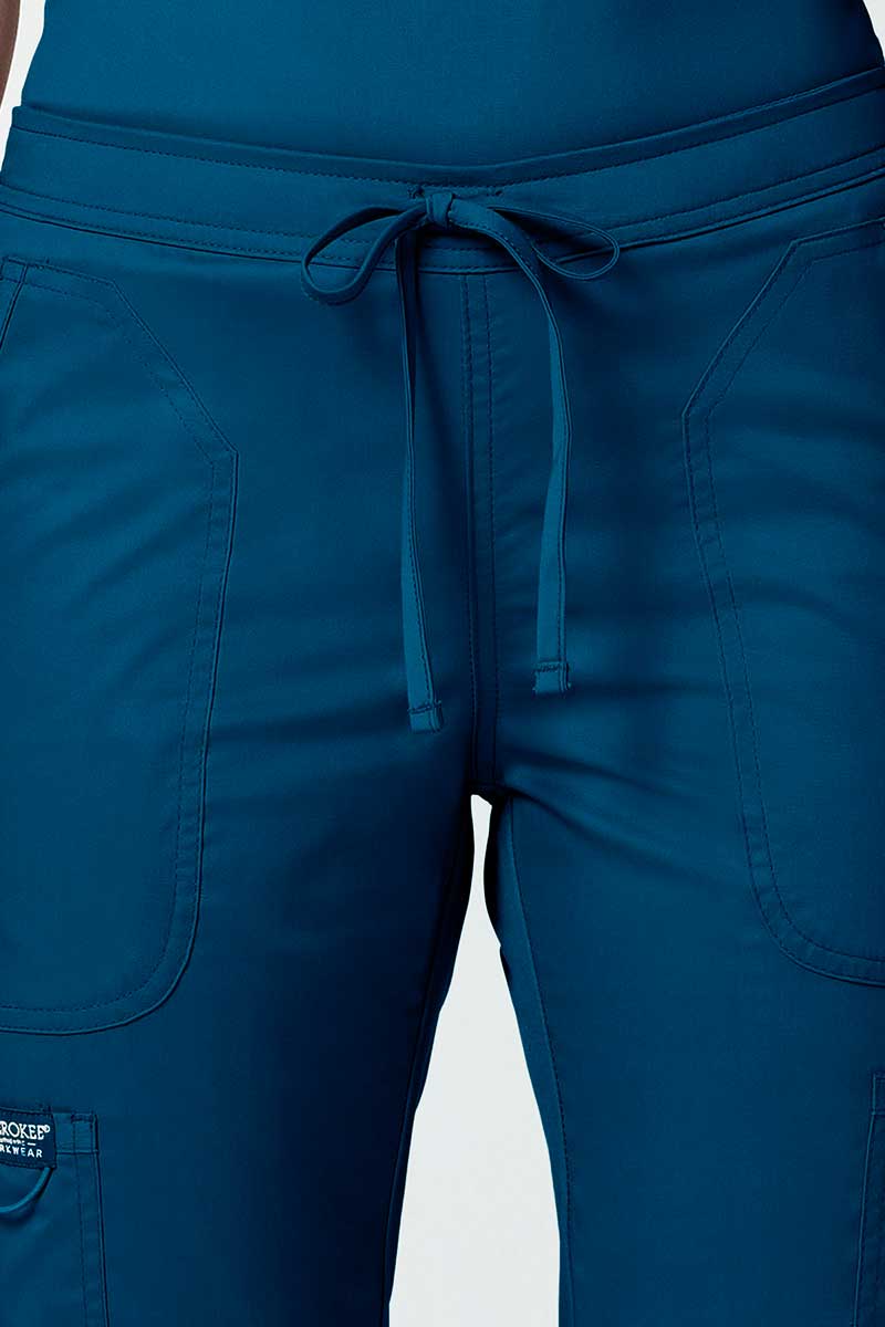 Dámske lekárske nohavice Cherokee Revolution Flare Leg karaibsky modré-2