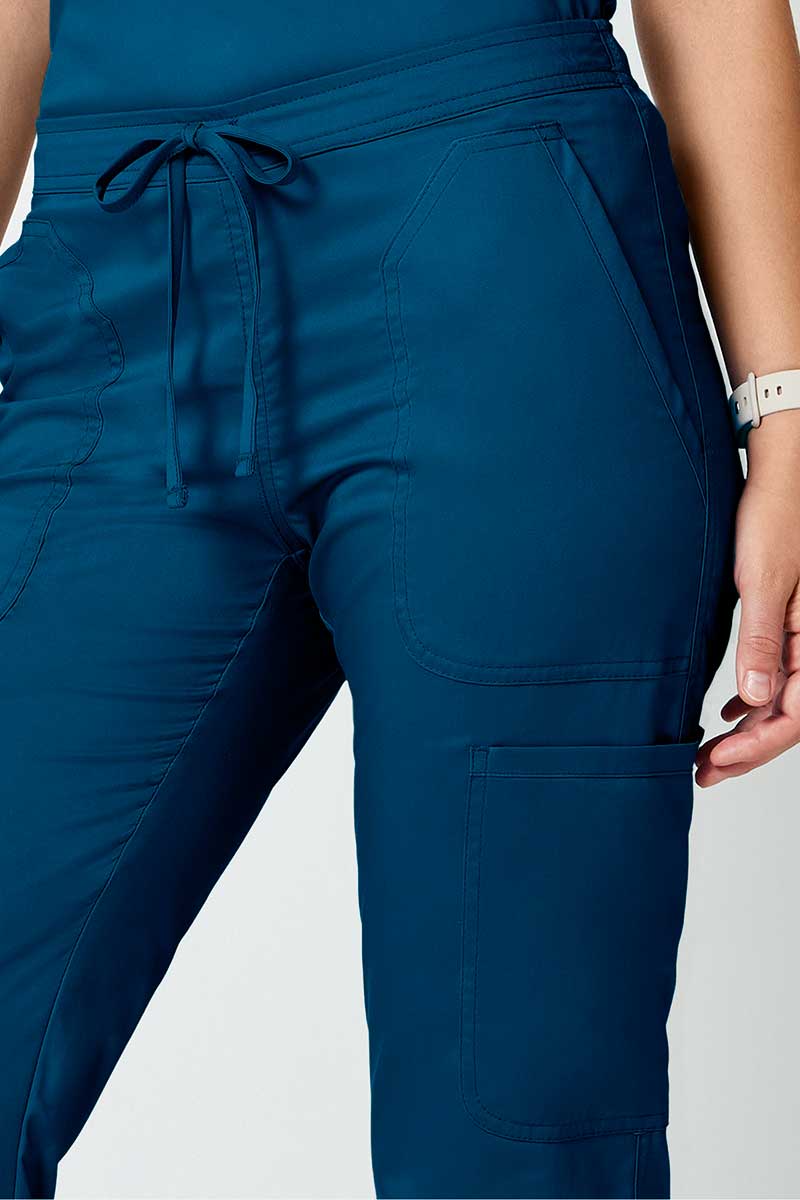 Dámske lekárske nohavice Cherokee Revolution Flare Leg karaibsky modré-4