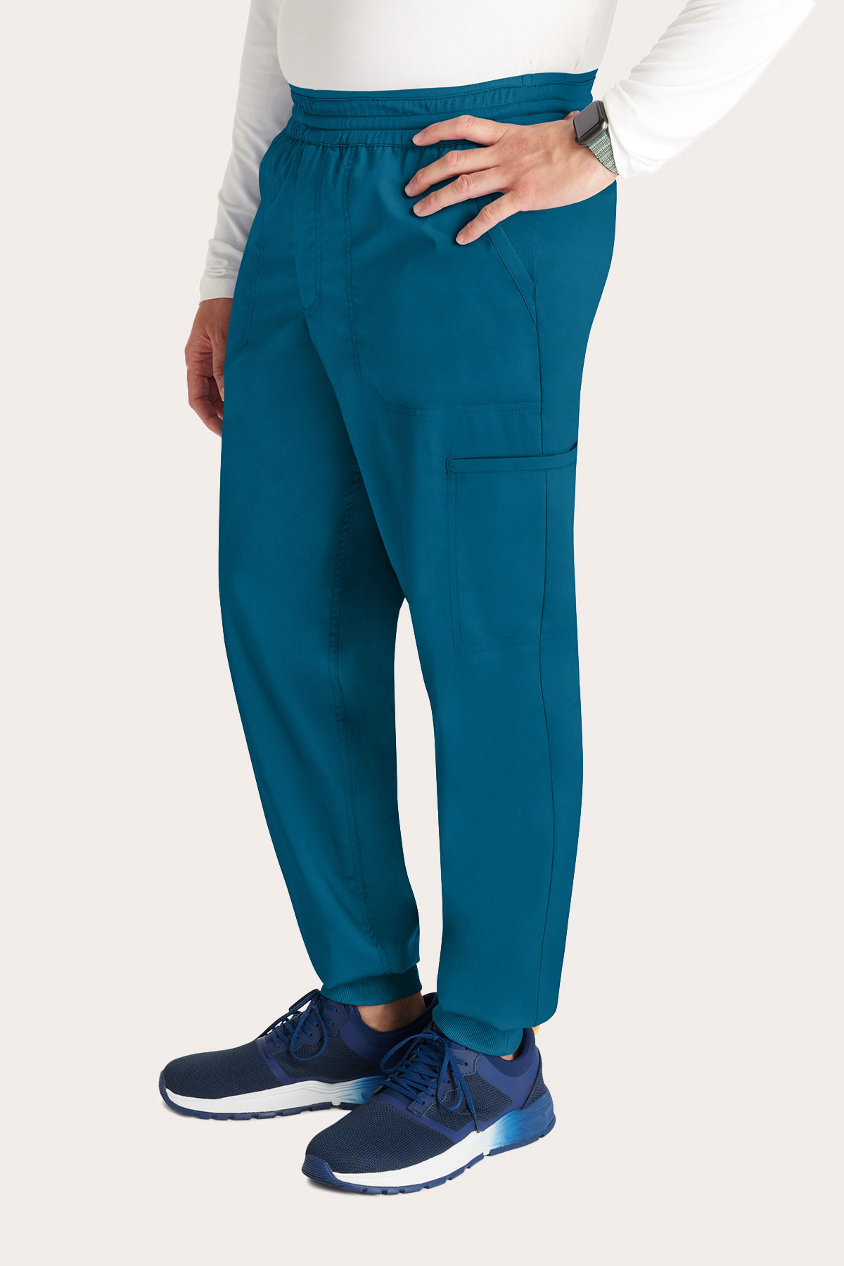 Pánske lekárske nohavice Cherokee Revolution Jogger karaibsky modré-3