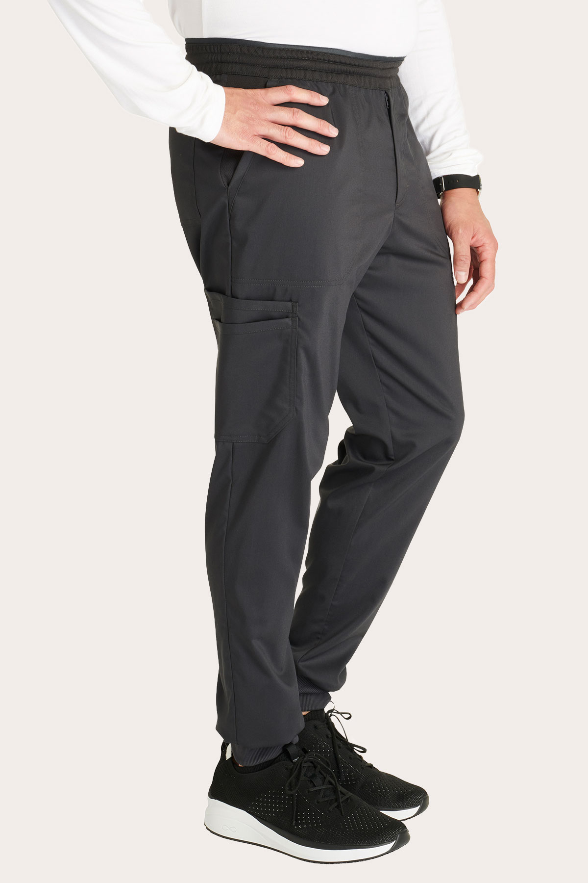 Pánske lekárske nohavice Cherokee Revolution Jogger šedé-2