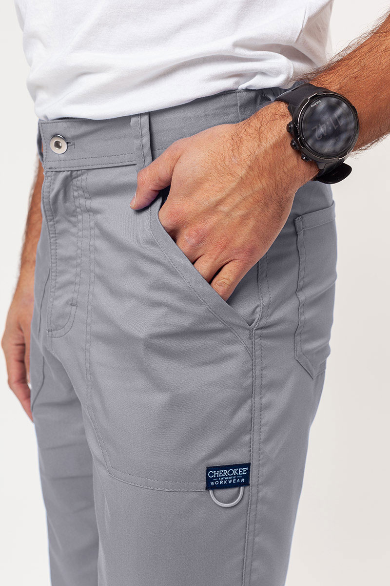 Pánske lekárske nohavice Cherokee Revolution Fly Cargo svetlo šedé-3