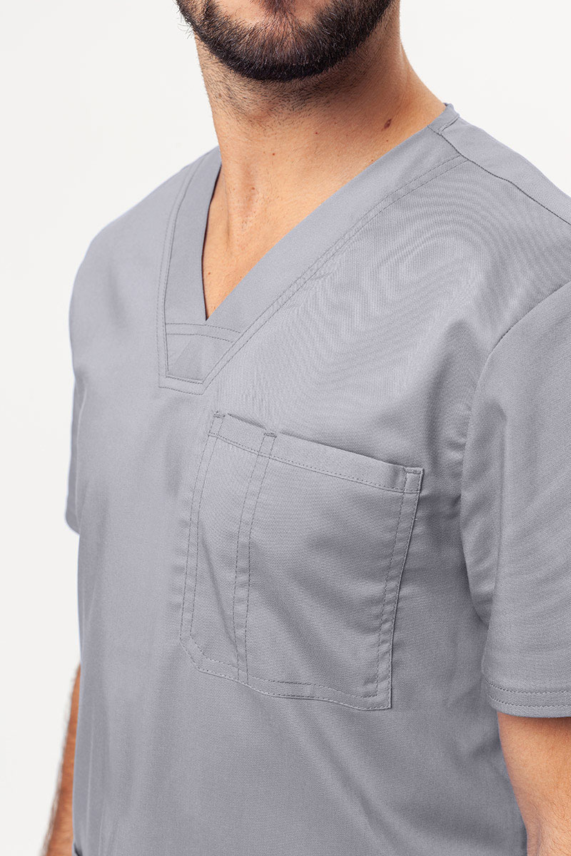 Pánska lekárska blúzka Cherokee Revolution V-neck svetlo šedá-2
