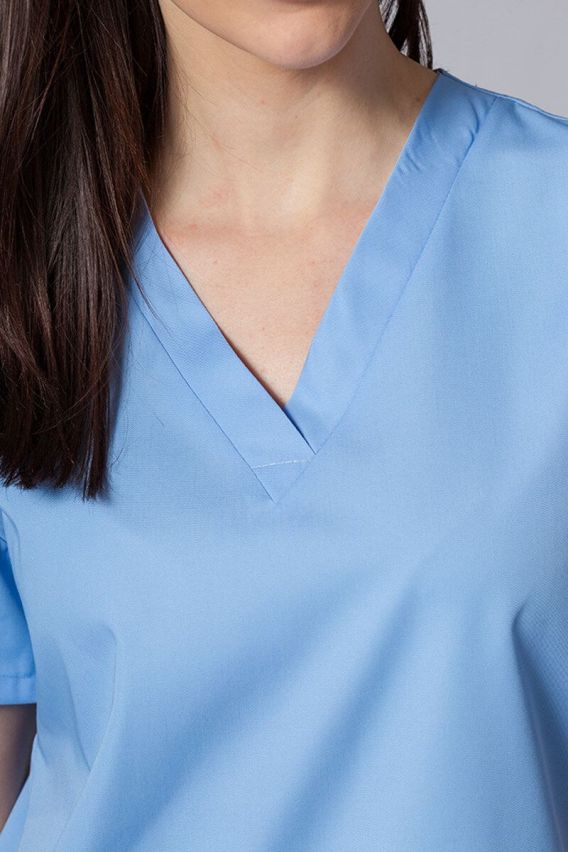 Lekárska dámska blúzka Sunrise Uniforms Basic Light modrá-2