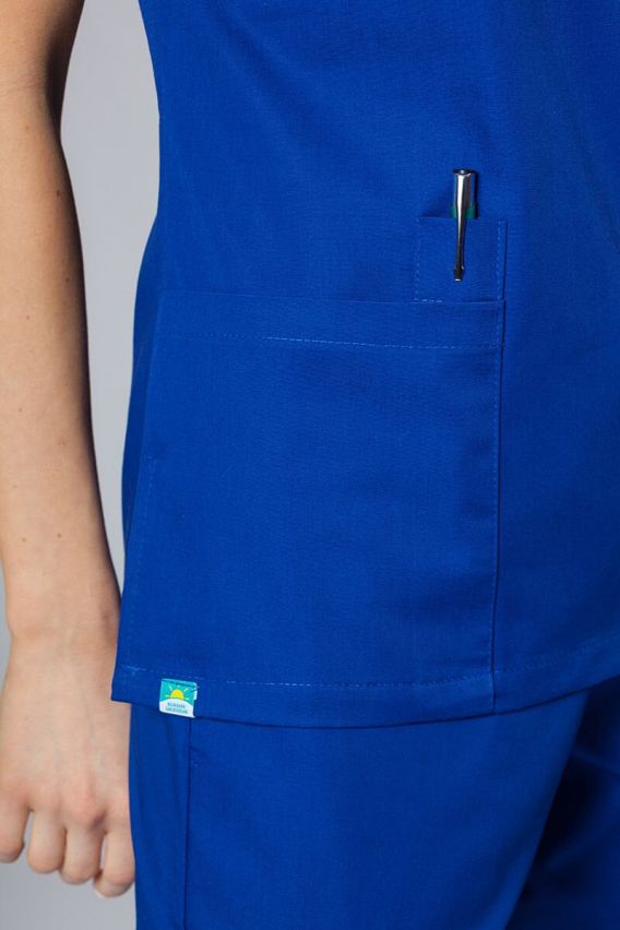 Lekárska dámska blúzka Sunrise Uniforms Basic Light tmavo modrá-3