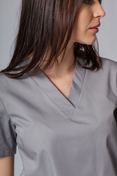Lekárska dámska blúzka Sunrise Uniforms Basic Light šedá-5
