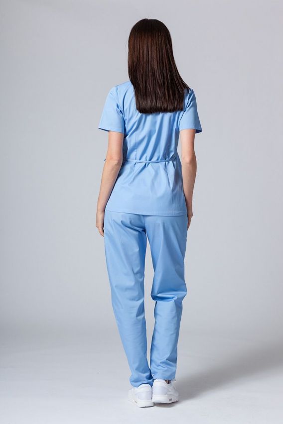 Zástera / blúzka dámska s viazaním Sunrise Uniforms modrá-4