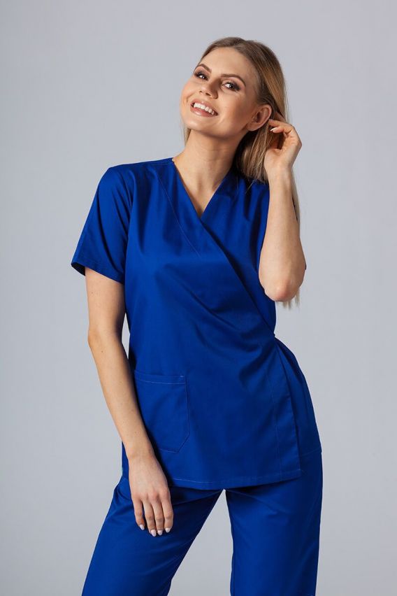 Zástera / blúzka dámska s viazaním Sunrise Uniforms tmavo modrá-2