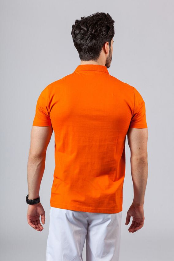 Pánske Polo Malfini Single Jersey oranžové-2