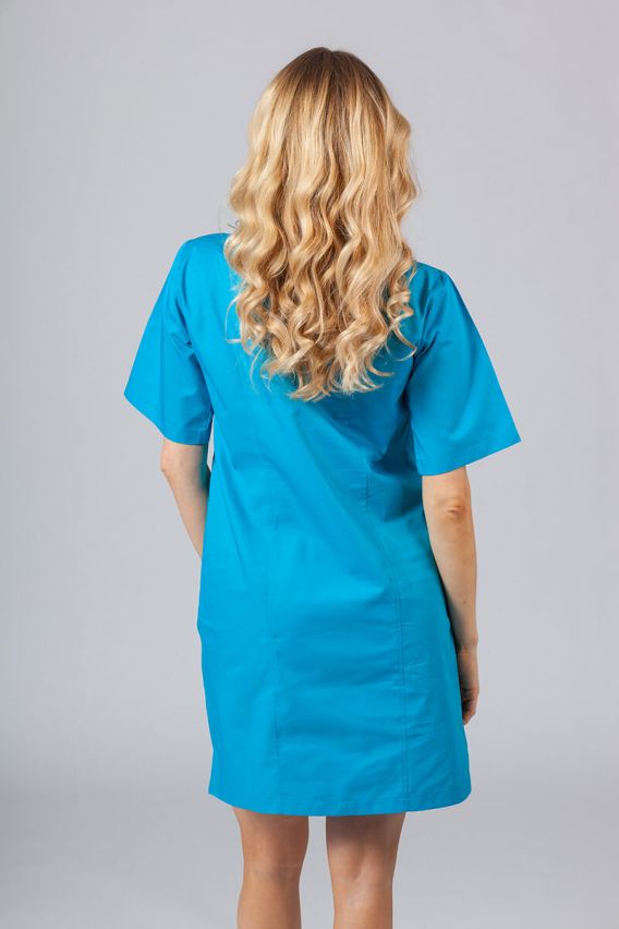 Lekárske klasické šaty Sunrise Uniforms tyrkysové-2