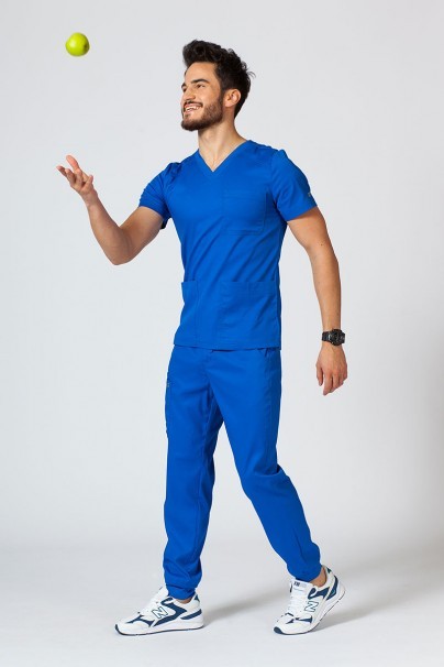 Lekárske nohaviceMaevn Matrix Men jogger královsky modré-7