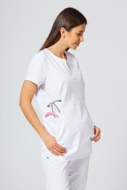 Zdravotnická súprava Sunrise Uniforms Active biela (s blúzkou Kangaroo - elastic)-5