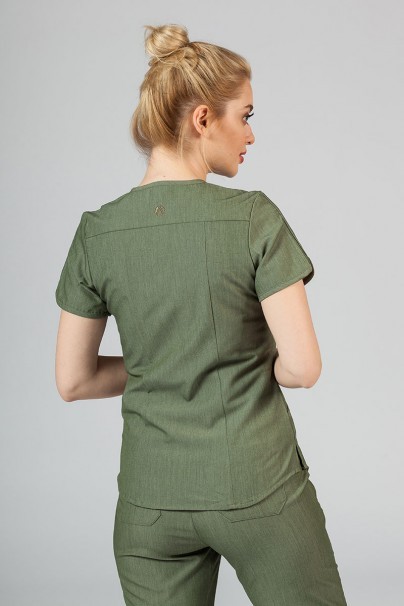 Lekárska súprava Adar Uniforms Yoga olivková (s blúzou Modern - elastic)-3