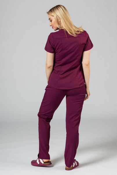Lekárska súprava Adar Uniforms Yoga čerešňova červená (s blúzou Modern - elastic)-2