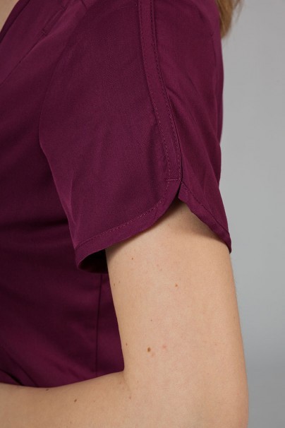 Lekárska súprava Adar Uniforms Yoga čerešňova červená (s blúzou Modern - elastic)-6